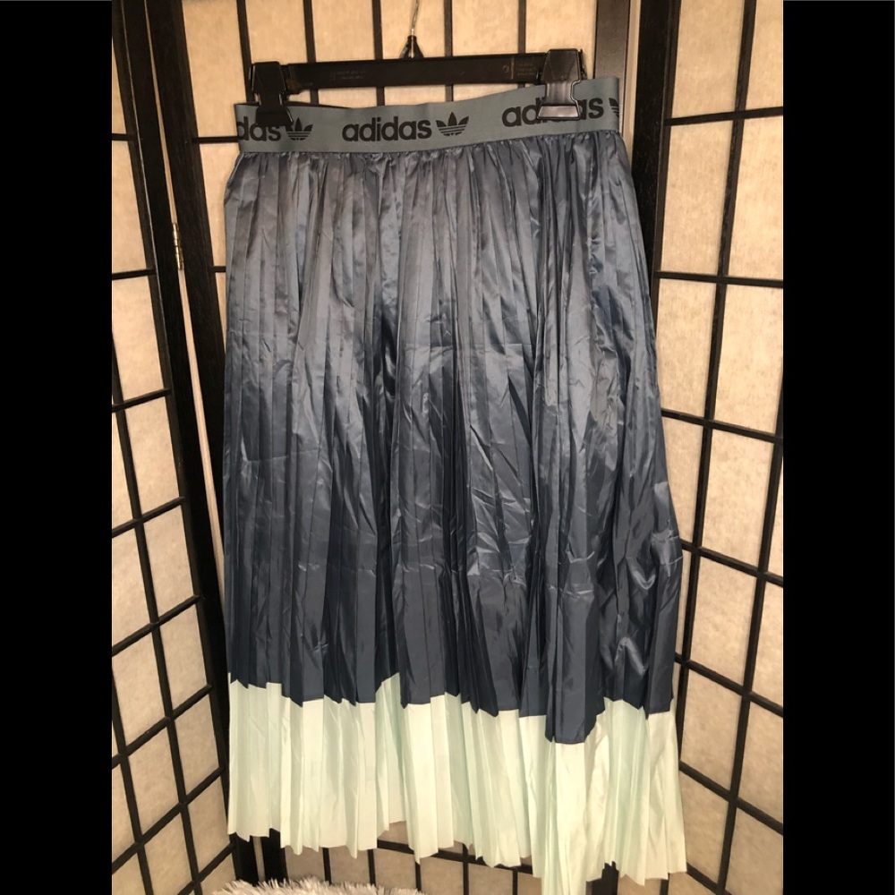 Adidas Pleated Midi  Skirt